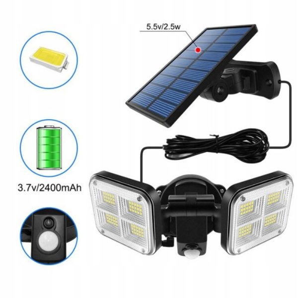 Lámpara Solar Exterior JD-2109 – Iluminación Eficiente y Segura - Imagen 5